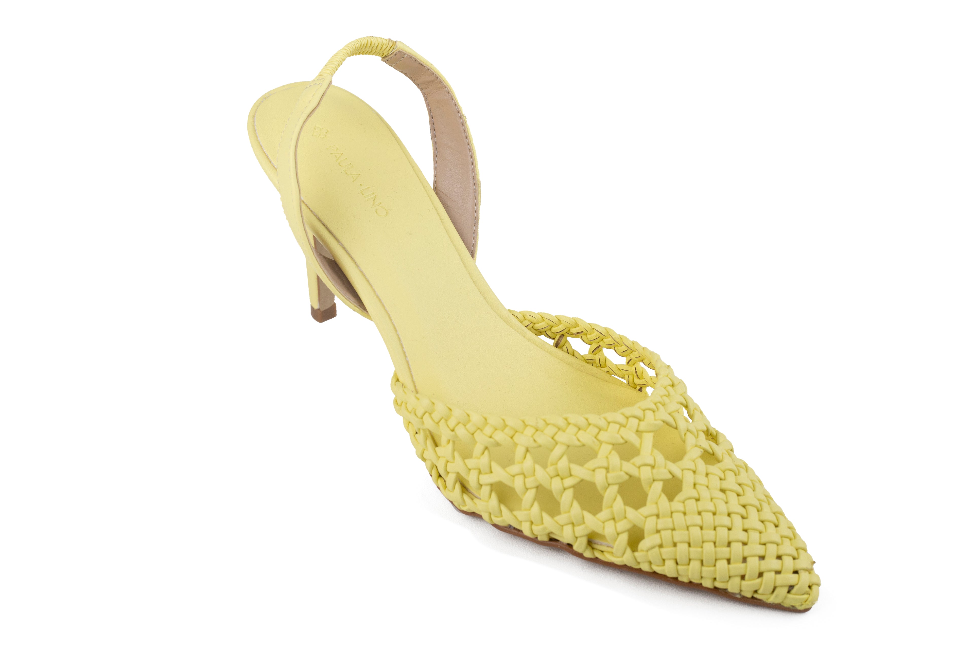 Scarpin Izabel Salto Médio Amarela