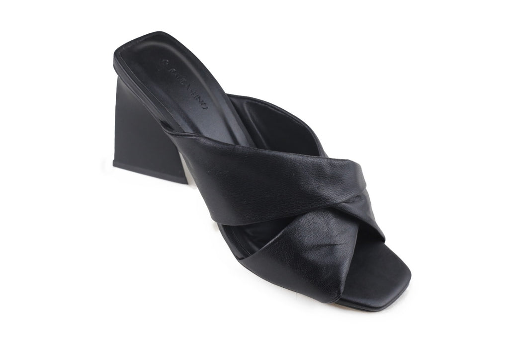 Tamanco Paula Salto Alto Preto